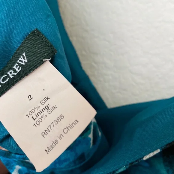 J Crew silk floral dress, size 2 - Picture 5 of 6